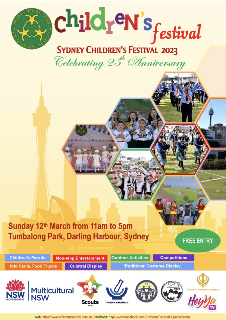 งานวันเด็ก 2023 | Children’s Festival 2023 Tumbalong Park, Darling Harbour